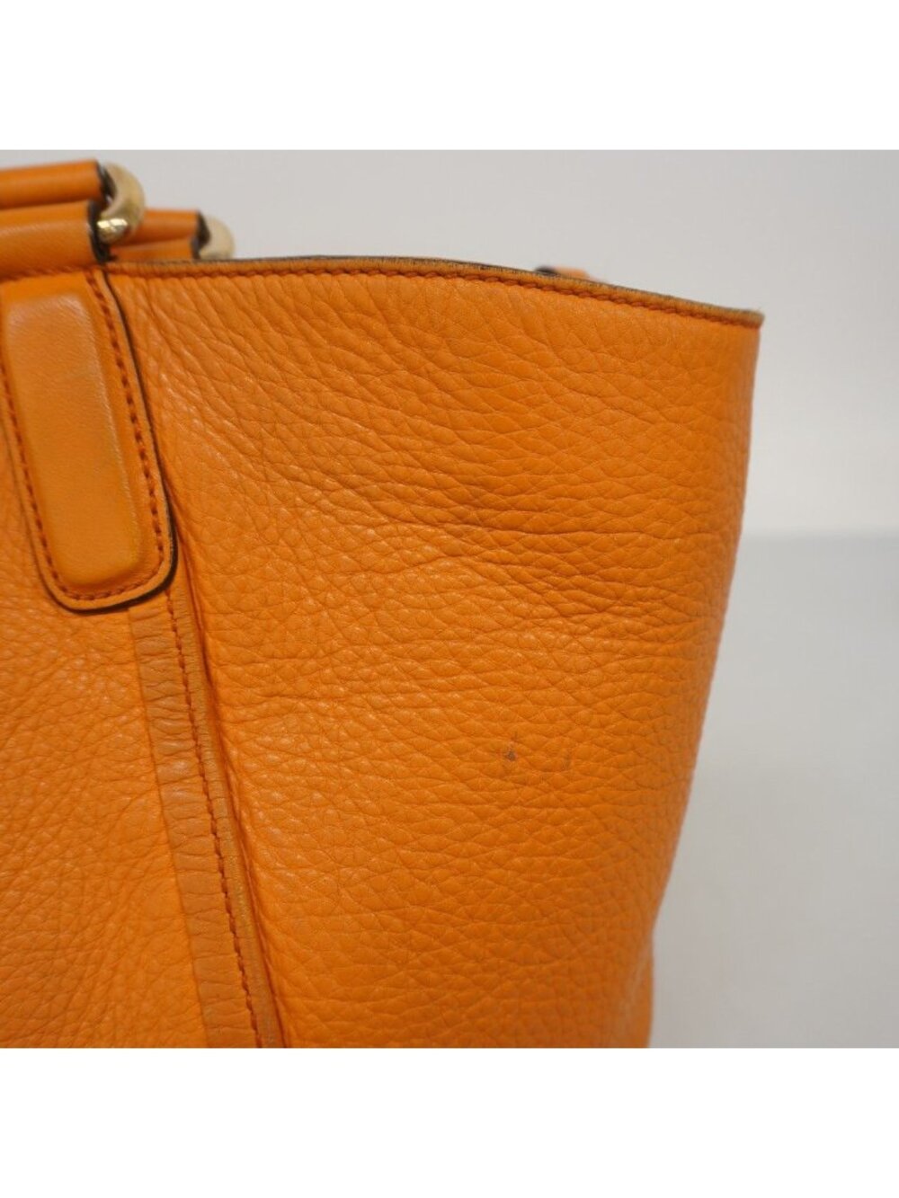 ★SOLD★ Gucci Tote Soho Leather Orange Gold - Picture 9 of 10